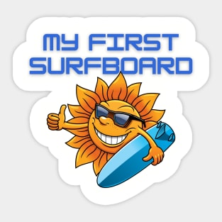 My First Surfboard Sticker